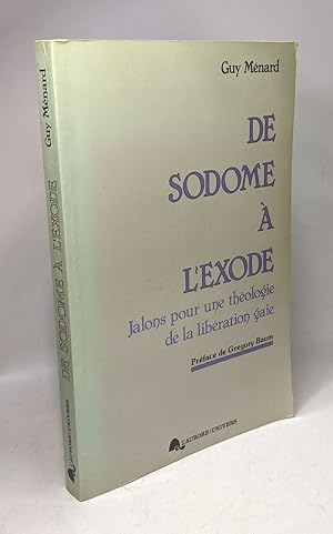 Bild des Verkufers fr De Sodome  l'Exode: Jalons pour une thologie de la libration gaie prface de Gregory Baum zum Verkauf von crealivres