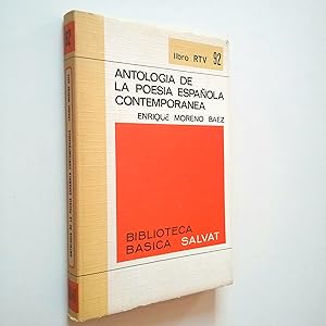 Imagen del vendedor de Antología de la poesía española contemporánea a la venta por MAUTALOS LIBRERÍA