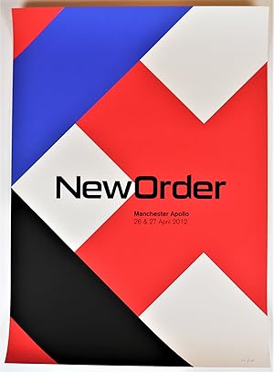 Immagine del venditore per Three New Order posters from the 2012 reunion tour; 3-colour screenprints designed by Studio Parris Wakefield all hand-numbered limited editions - New Order London Brixton Academy 2 & 3 May 2012 13/220; New Order Manchester Apollo 26 & 27 April 2012 59/220; New Order United Kingdom 2012 9/320 venduto da Gotcha By The Books