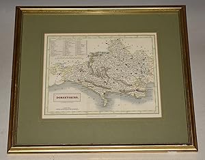 ORIGINAL ENGRAVED MAP OF DORSETSHIRE. From:  A New British Atlas . With maps constructed from the...