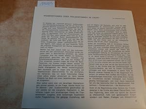 Bild des Verkufers fr Knabenstimmen oder Frauenstimmen in Chor zum Verkauf von Gebrauchtbcherlogistik  H.J. Lauterbach