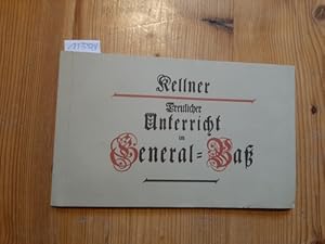 Bild des Verkufers fr Treulicher Unterricht im General-Bass neebst einer Vorrede von Hn. Georg Philipp Telemann. Reprint der 2. Auflage zum Verkauf von Gebrauchtbcherlogistik  H.J. Lauterbach