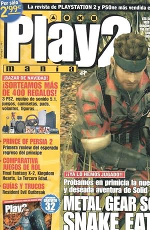 Seller image for Play2 Mania: num 71- Guia El seor de los anillos La tercera edad, reportajes: Metal gear solid 3 Snake eater, Prince of persia 2, Comparativa juegos de rol for sale by El Boletin