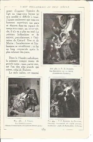 Bild des Verkufers fr LAMINA V00220: El Descenso de la Cruz y Autorretrato con Helena Fourment y su hijo, por Rubens zum Verkauf von EL BOLETIN