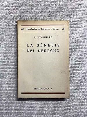 Seller image for La gnesis del derech for sale by Campbell Llibres