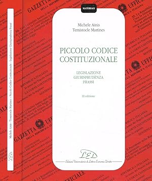 Bild des Verkufers fr Piccolo codice costituzionale Legislazione, giurisprudenza, prassi zum Verkauf von Biblioteca di Babele