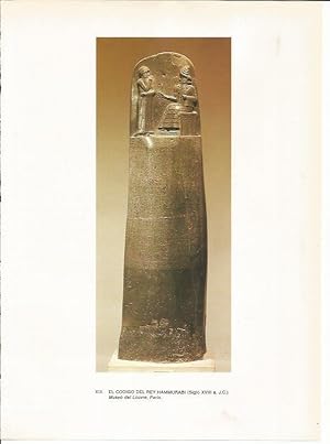 Seller image for LAMINA 27638: Estela del Codigo de Hammurabi for sale by EL BOLETIN