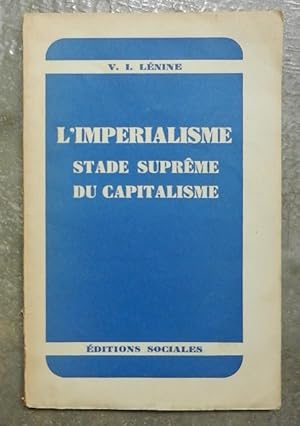 Seller image for L'imprialisme stade suprme du capitalisme. for sale by Librairie les mains dans les poches