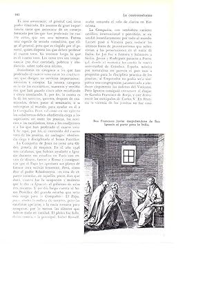 Seller image for LAMINA 28123: San Francisco Javier despidiendose de San Ignacio for sale by EL BOLETIN