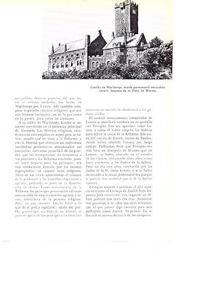 Seller image for LAMINA 28101: Castillo de Wartburgo, Alemania for sale by EL BOLETIN