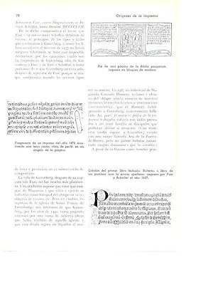 Seller image for LAMINA 28094: Origenes de la imprenta for sale by EL BOLETIN