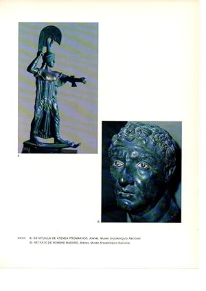 Bild des Verkufers fr LAMINA 27986: Estatua de Atenea Promakhos y retrato de hombre zum Verkauf von EL BOLETIN