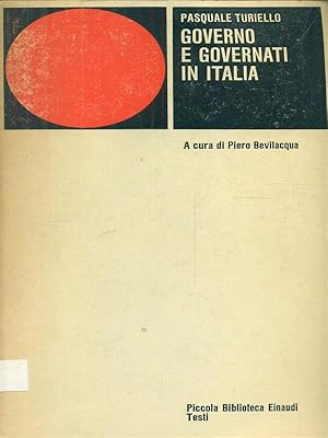 Seller image for Governo e governati in Italia for sale by Librodifaccia