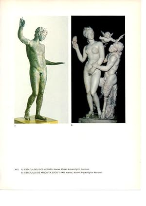 Bild des Verkufers fr LAMINA 27988: El dios Hermes y estatuilla de Afrodita y Eros zum Verkauf von EL BOLETIN