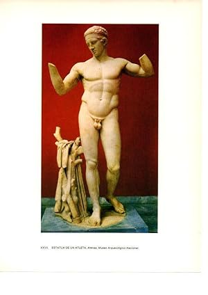 Bild des Verkufers fr LAMINA 27985: Estatua de un atleta. Grecia zum Verkauf von EL BOLETIN