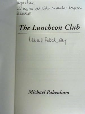 Seller image for The Luncheon Club for sale by World of Rare Books