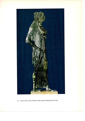 Bild des Verkufers fr LAMINA 27978: Placa votiva de Atenea zum Verkauf von EL BOLETIN