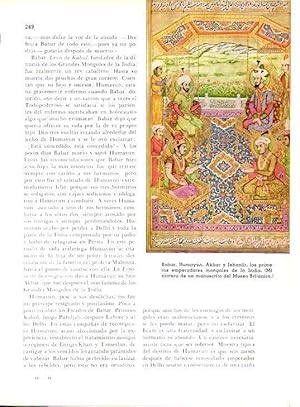 Imagen del vendedor de LAMINA 28177: Babar, Hamayun, Akbar y Jehanjir de India a la venta por EL BOLETIN