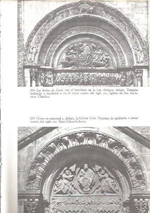 Seller image for LAMINA V02618: Timpanos de las bodas de Cana, iglesia San Fortunato en Charlieu y Cristo en Majestad en Saint-Julien-de-Jonzy for sale by EL BOLETIN