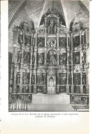 Image du vendeur pour LAMINA V02064: Caceres. Retablo iglesia parroquial por Morales, Arroyo de la Luz mis en vente par EL BOLETIN