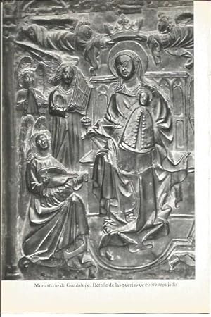 Seller image for LAMINA V02079: Caceres. Detalle de las puertas de cobre del Monasterio de Guadalupe for sale by EL BOLETIN