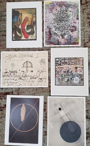 Seller image for 5 different exhibition announcements for: Jean Dubuffet / Lee Lozano / Philip Guston / Jack Whitten / Takesada Matsutani / Laszlo Moholy-Nagy / for sale by DR Fine Arts