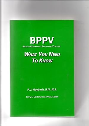 Seller image for BPPV (Benigh Paroxysmal Positional Vertigo): What You Need To Know for sale by savehere619