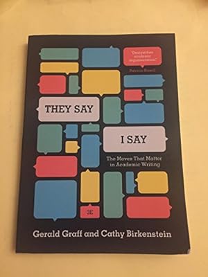 Seller image for They Say / I Say": The Moves That Matter in Academic Writing, with 2016 MLA Update (Third Edition) for sale by ZBK Books