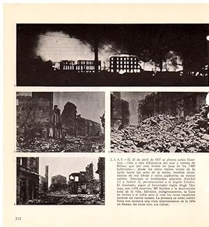 Imagen del vendedor de LAMINA 28342: Bombardeo de Guernica en 1937 a la venta por EL BOLETIN