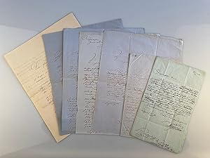 Bild des Verkufers fr 7 Briefe mit eigenhndiger Unterschrift "Georg von Cotta" bzw. "Frher. v. Cotta". zum Verkauf von Antiquariat  J. Voerster