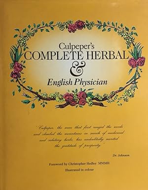 Seller image for Culpeper`s Complete Herbal & English Physician. Reprint von 1823. for sale by Antiquariat J. Hnteler