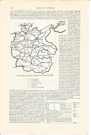 Seller image for LAMINA V03752: Red de autopistas de Alemania finales de 1938 for sale by EL BOLETIN