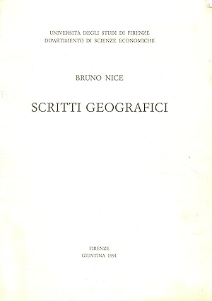 Immagine del venditore per Scritti geografici (1939-1991) venduto da Di Mano in Mano Soc. Coop