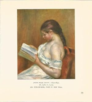 Seller image for LAMINA V03505: Jeune fille Lisant por Renoir for sale by EL BOLETIN