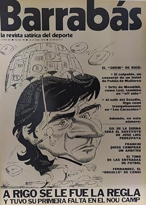 Seller image for Revista: BARRABAS, Ao III, Numero 090: A rigo se le fue la regla (18 junio 1974) Incluye poster Rembrandt Leccion de anatomia for sale by El Boletin