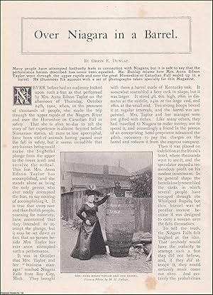 Seller image for Over Niagara in a Barrel : a full account of Mrs. Anna Edson Taylor's voyage in a barrel over the Horseshoe Falls, Niagara. An uncommon original article from the Wide World Magazine, 1901. for sale by Cosmo Books