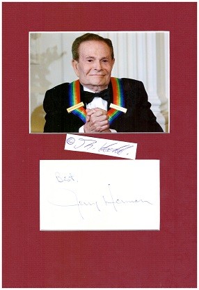 Seller image for JERRY HERMAN (Gerald Herman, 1931-2019) US-amerikanischer Komponist des Broadway-Musik-Theaters und zhlte bereits zu Lebzeiten zu dessen Klassikern. Er schrieb die Musik fr die Broadway-Musical-Hits Hello, Dolly!, Mame und La Cage aux Folles. for sale by Herbst-Auktionen