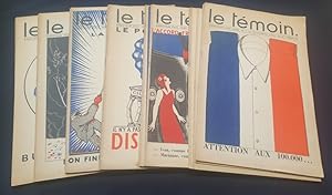 Bild des Verkufers fr Ensemble des 19 premiers numros du journal " Le Tmoin " . 1933 / 1934 zum Verkauf von L'ENCRIVORE (SLAM-ILAB)