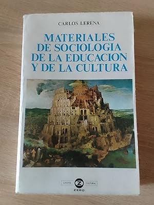 Materiales de sociología de la educación y de la cultura