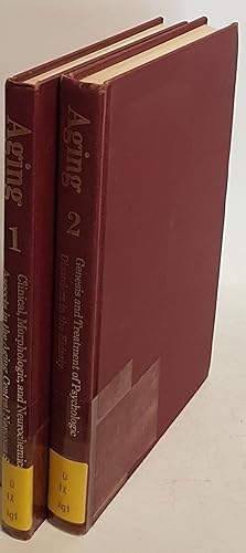 Immagine del venditore per Aging (2 vols./ 2 Bnde KOMPLETT) - Vol.I: Clinical, morphologic, and neurochemical aspects in the aging central nervous system/ Vol.II: Genesis and Treatment of Psychologic Disorders in the Elderly. venduto da books4less (Versandantiquariat Petra Gros GmbH & Co. KG)