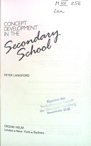 Seller image for Concept Development in the Secondary School. for sale by books4less (Versandantiquariat Petra Gros GmbH & Co. KG)