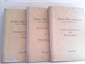 3 Bände Agrarstrukturelle Vorplanung für das Gebiet der Unteren Aller und Leine in den Landkreise...