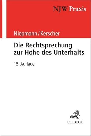 Immagine del venditore per Die Rechtsprechung zur Hhe des Unterhalts venduto da Rheinberg-Buch Andreas Meier eK