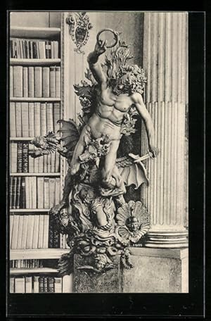 Seller image for Ansichtskarte Admont, Stiftsbibliothek: Die vier letzten Dinge: Die Hlle for sale by Bartko-Reher