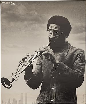 Original Japanese record store poster featuring Sonny Rollins on soprano saxophone