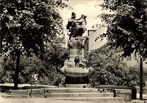 Ansichtskarte / Postkarte Altenburg in Thüringen, Skatbrunnen