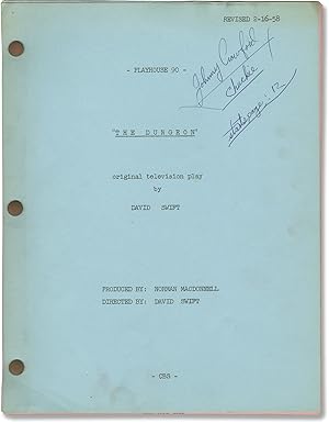 Seller image for Playhouse 90: The Dungeon (Original script for the 1958 television movie) for sale by Royal Books, Inc., ABAA