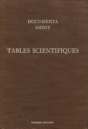 Bild des Verkufers fr Tables scientifiques - Documenta Geigy zum Verkauf von Book Hmisphres