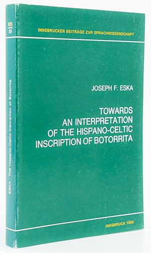 Seller image for Towards an Interpretation of the Hispano-Celtic Inscription of Botorrita. - for sale by Antiquariat Tautenhahn