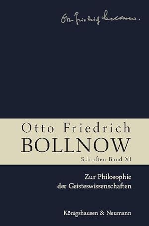 Bild des Verkufers fr Otto Friedrich Bollnow: Schriften zum Verkauf von moluna